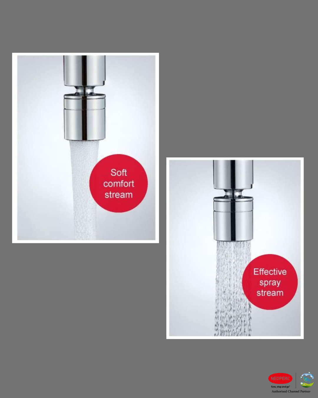 Neoperl Dual Aerator With Swivel Adaptor