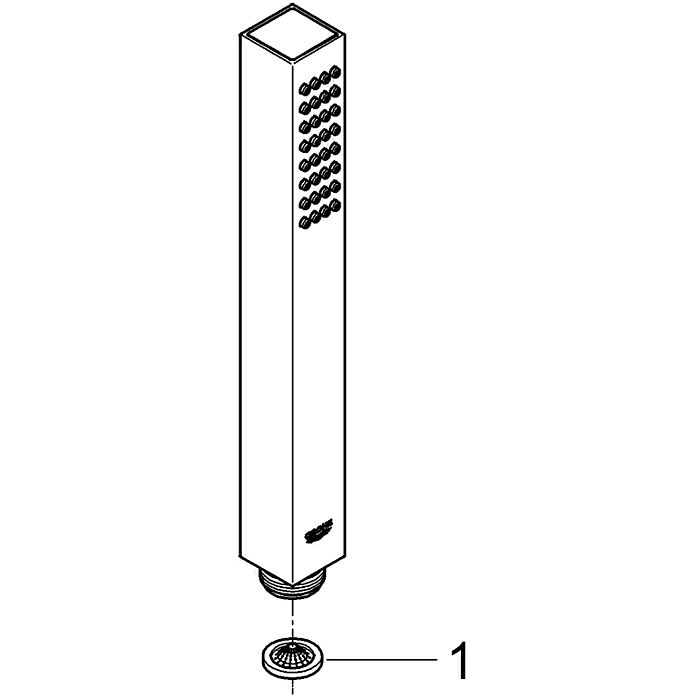 Grohe 27698 000 Euphoria Cube Stick Hand Shower Head