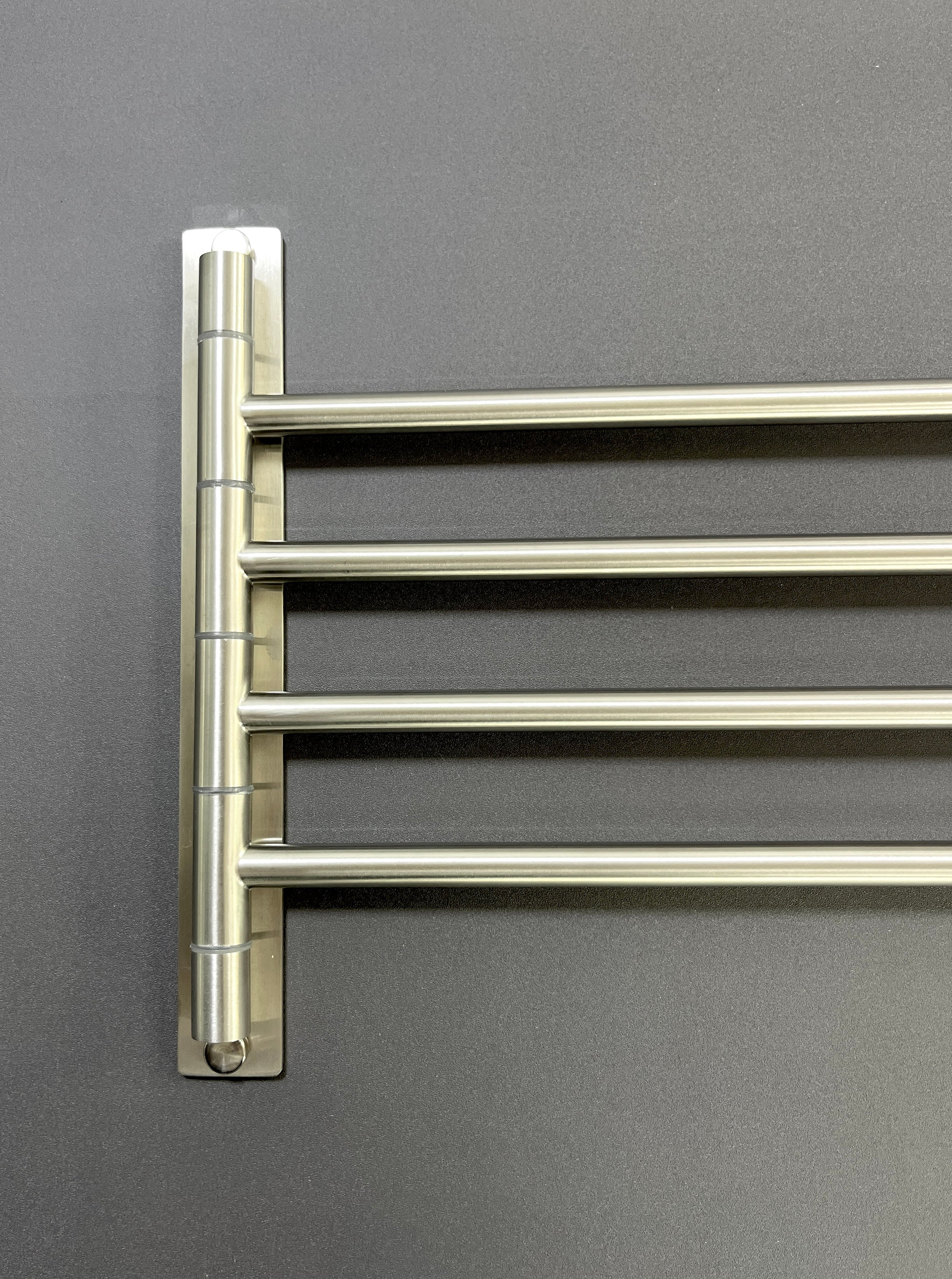 ARES 4-Arm Swivel Towel Rail SS316 | 180° Rotating Wall Mounted 50 cm