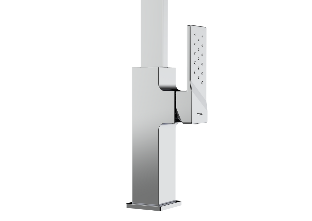 Brooklyn BKY 915 Single Lever Kitchen Tap with slim swivel high spout and cube body