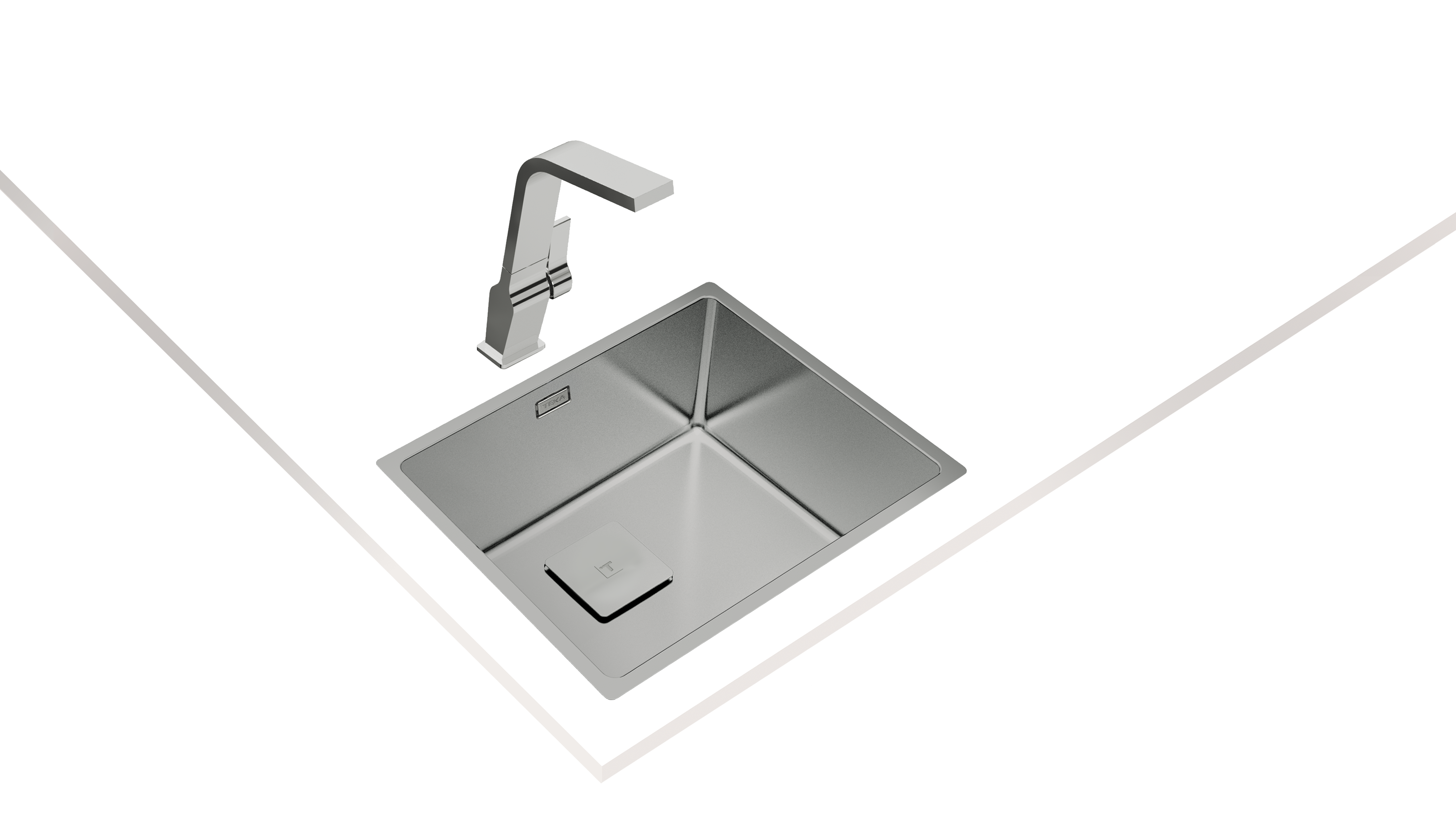 FlexLinea RS15 50.40 - 3-in-1 Installation	stainless steel sink with one bowl (ref: 115000012)
