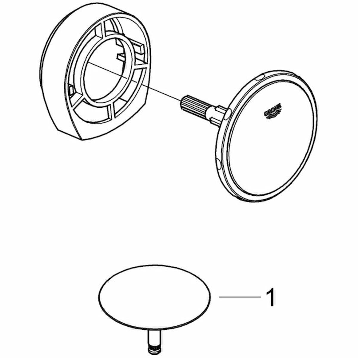 GROHE Talentofill Inlet and Pop Up Waste System 19952 000 – iBathworld