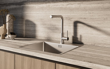 TEKA UNI 9331 Single lever kitchen eco tap with high spout pull-out