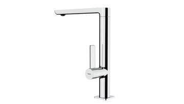 FO 915 Minimalistic Single Lever Kitchen Tap with high swivel spout