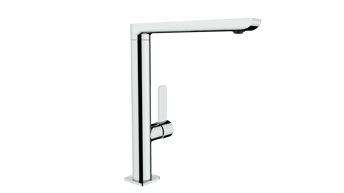 FO 915 Minimalistic Single Lever Kitchen Tap with high swivel spout