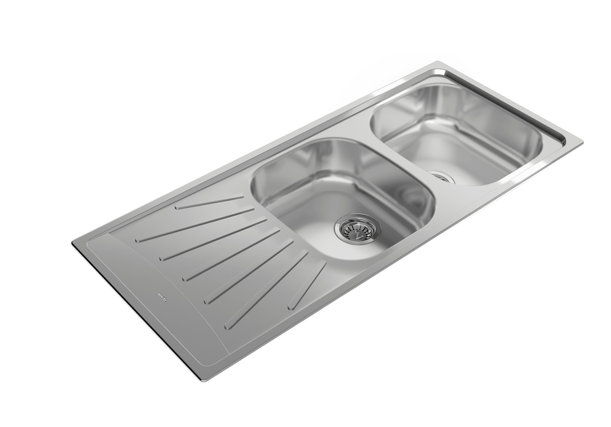 TEKA Starbright 80 EXN Double Bowl Inset Sink 115180002 Matt Finish 80 cm