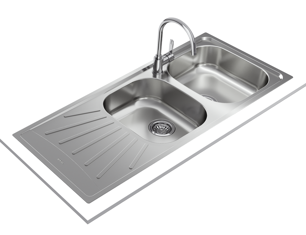 TEKA Starbright 80 EXN Double Bowl Inset Sink 115180002 Matt Finish 80 cm