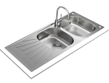 TEKA Starbright 80 EXN Double Bowl Inset Sink 115180002 Matt Finish 80 cm