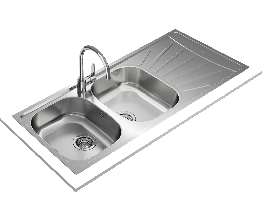 TEKA Starbright 80 EXN Double Bowl Inset Sink 115180002 Matt Finish 80 cm