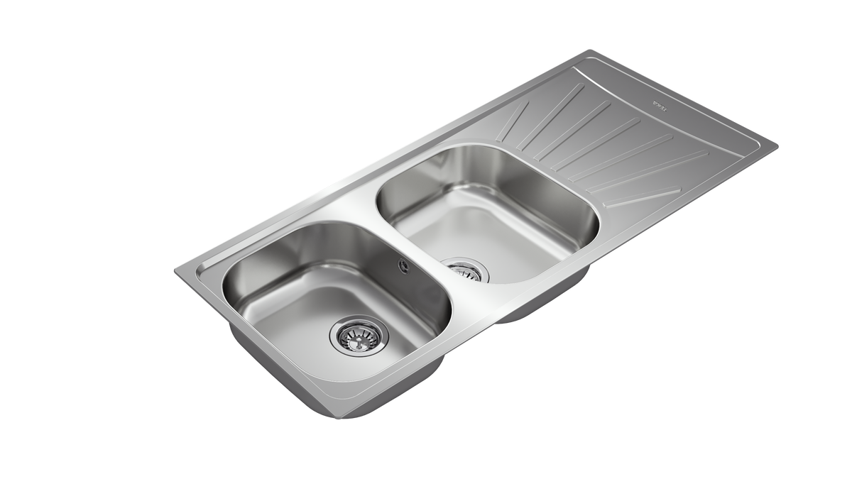TEKA Starbright 80 EXN Double Bowl Inset Sink 115180002 Matt Finish 80 cm