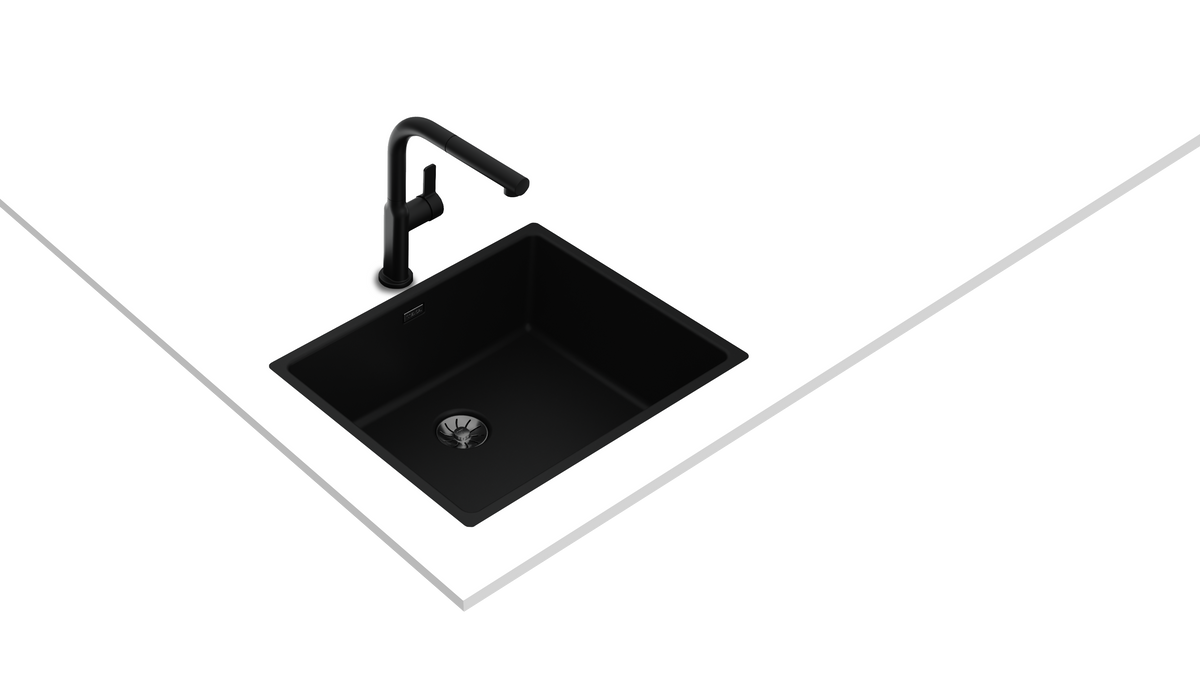 TEKA 3-in-1 installation sink with special black finish