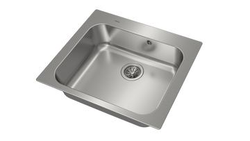 Universe 60 T-XP 1B MAX 50 cm stainless steel inset sink Hygiene