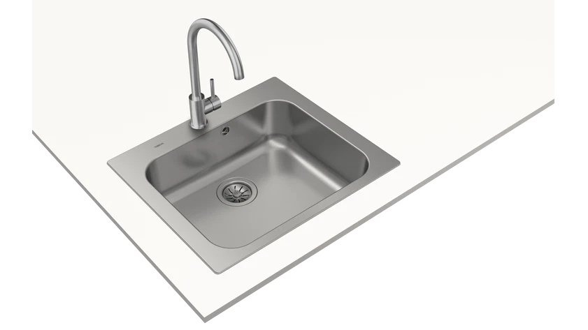 Universe 60 T-XP 1B MAX 50 cm stainless steel inset sink Hygiene